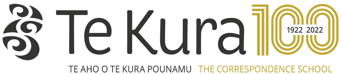 Te Kura Centenary logo